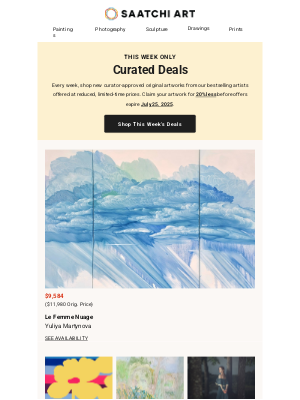 Saatchi Art - Just Dropped: Latest 20% Off Curated Deals