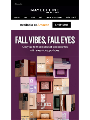 Maybelline - Your Fall 'Shadow Shades Are Here 🍂