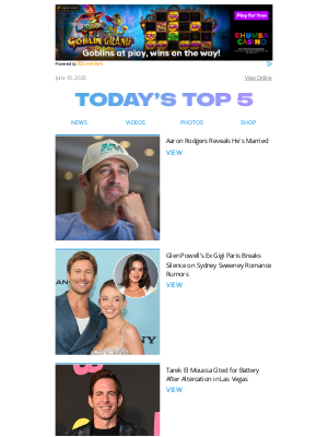 E! Networks - Aaron Rodgers Reveals He's Married