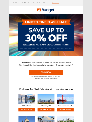 Budget - ENDS SOON: Flash Sale - Over 20 Budget destinations on sale!