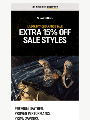 LaCrosse Footwear Inc - Dial In Your Kit for Less