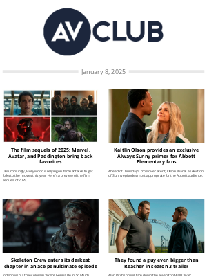 The A.V. Club - The most anticipated sequels of 2025