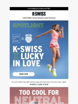 K-Swiss - Serve style and comfort in K-Swiss x Lucky In Love