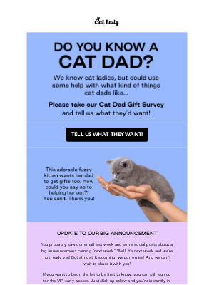 CatLadyBox - Know a cat dad? 😺