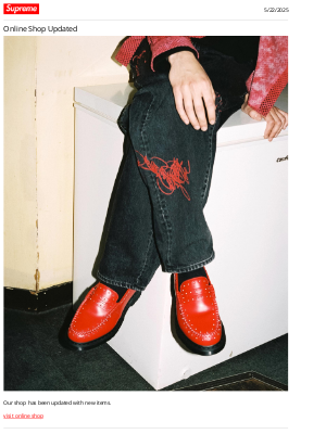 Supreme - Online Shop Update