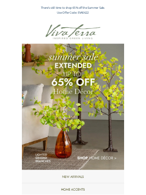 VivaTerra - You Asked, We Listened—Sale Extended!