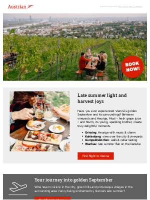 Lufthansa - Simply golden: Vienna in September