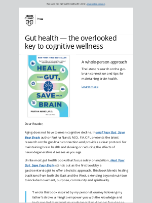 Mayo Clinic - Protect your brain by healing your gut