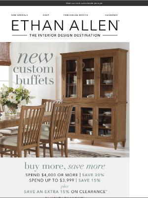Ethan Allen - Spring’s hottest new item is…