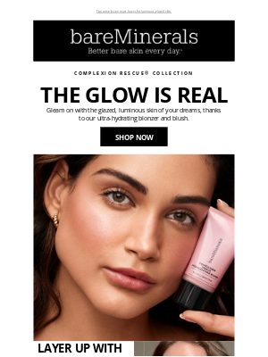 bareMinerals - Meet the glow duo: blonzer and blush ✨
