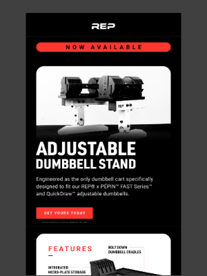 REP Fitness - Now Available: The Adjustable Dumbbell Stand Is Here!