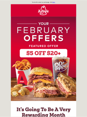 Arby's - Check out this February rewards drop 💥