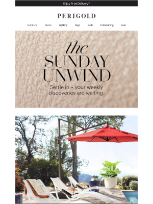 Perigold - New OUTDOOR CHAISES, PATIO UMBRELLAS & more to spark inspiration.