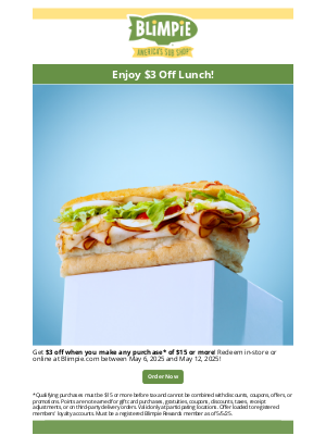 blimpie - Bite into a better deal!