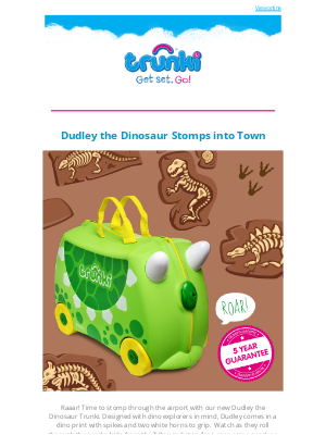 Trunki (UK) - 🦖 A Roar-some new design is here! 🦖