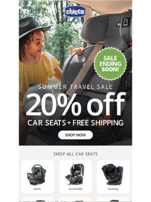 Chicco USA - ENDING SOON: 20% off car seats + Free Shipping