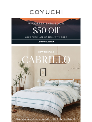 COYUCHI - $50 Off is Expiring | Style Our Best-Selling Duvet