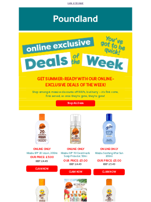 Poundshop - ☀️🔥 DISCOUNTED MALIBU SUN CARE!