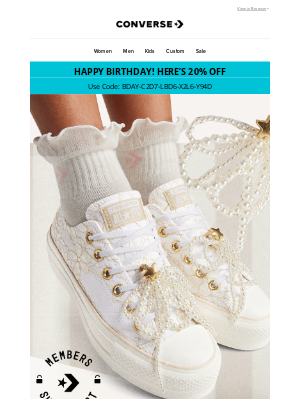 Converse - It’s heeeeeeere: Member’s Week 🎉
