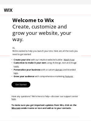 Wix - Welcome to Wix