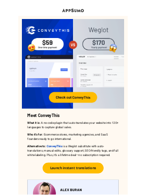 AppSumo - Universal language