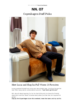 NN07 - Lucas' Copenhagen Staff Picks