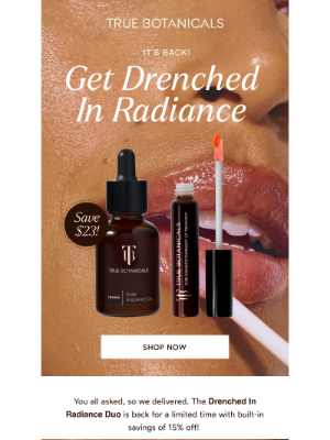 True Botanicals - 15% Off the Perfect After Summer Duo