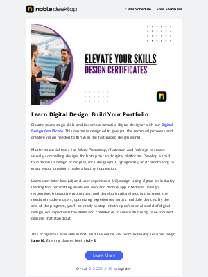 Noble Desktop - Take Your Digital Design Skills to the Next Level