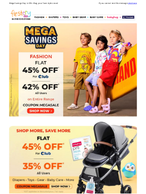 FirstCry (India) - 🔥 Flat 42% OFF—The Biggest Savings Just Landed! 🛍️💥