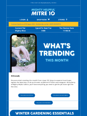 Home Hardware (Australia) - Donald, Discover What's Trending this month with Mitre 10