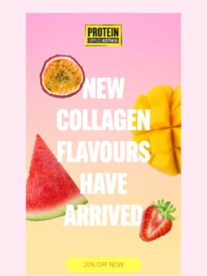 Protein Supplies (Australia) - New Collagen Flavours Are Here! 🍉🍓🥭