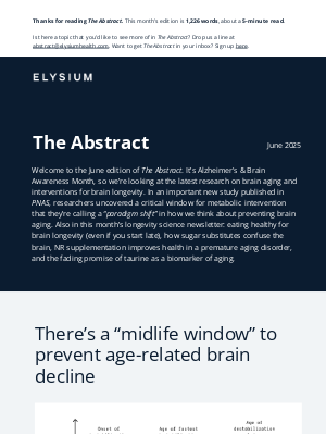 Elysium Health - NR shows promise in treating premature aging disease