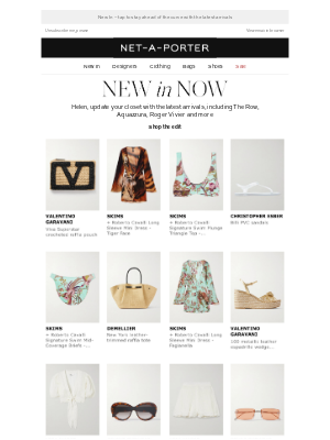 NET-A-PORTER - This email is full of newness