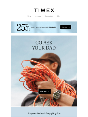 Timex - Father’s Day Is Near – Grab the Perfect Gift!