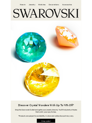 Swarovski - Mary, explore our Outlet