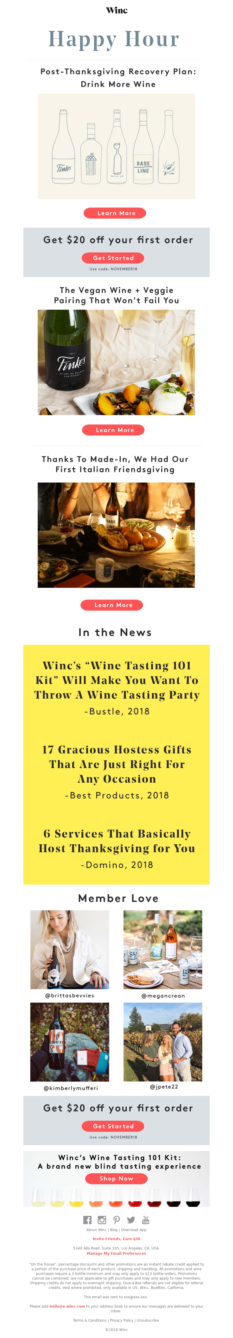 Winc - Wine: The Secret to a Successful Thanksgiving