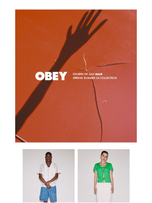 OBEY Clothing - FOURTH OF JULY SALE