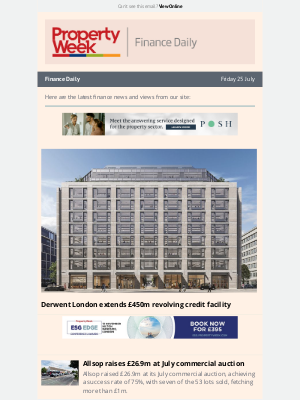 Property Week - Derwent London extends £450m revolving credit facility