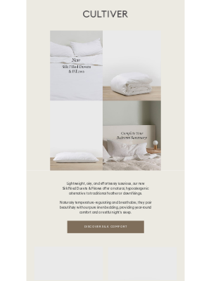 Cultiver (Australia) - New Silk Filled Duvets & Pillows