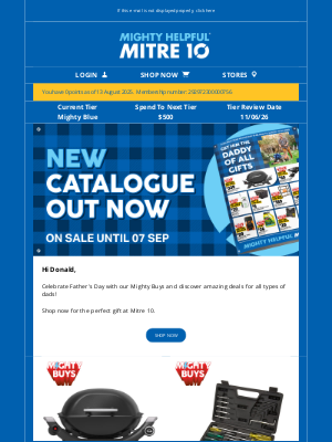 Home Hardware (Australia) - Donald, Make Father's Day with these Great Mighty Buys!
