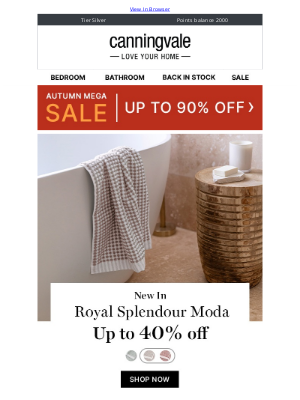 Canningvale (Australia) - New and on sale: Royal Splendour Moda, up to 40% off