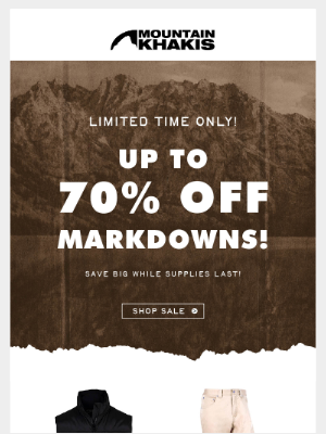 Mountain Khakis - Limited Time - Up To 70% Off Markdowns
