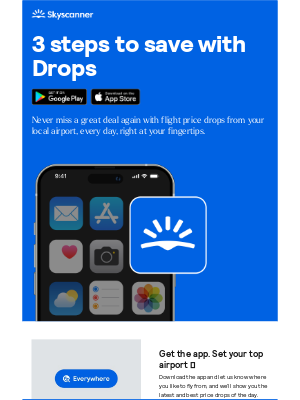 Skyscanner  - 🤑 Say hello to Drops 🤑