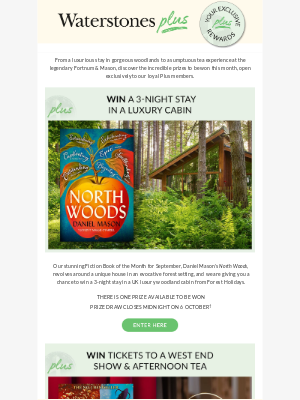 Waterstones (United Kingdom) - Exclusive Plus Prizes For September