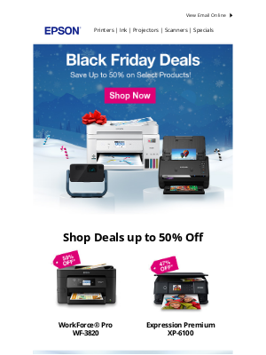 Epson - Save up to 50% on Black Friday Deals!