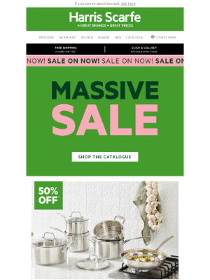 Harris Scarfe (Australia) - Massive Sale Continues!