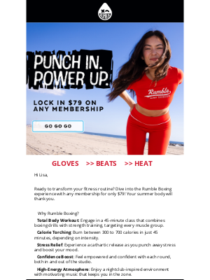 Rumble - 🔥 Unlock Your Summer Strength with Rumble Boxing – Just $79! 🔥