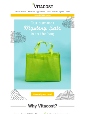 Vitacost - 🥳 Surprise! Summer Mystery Sale is Here!