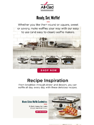 All-Clad Metalcrafters - A Waffle Maker for Everyone!