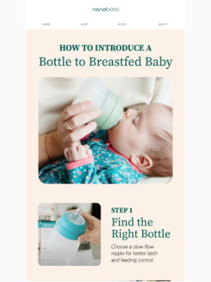 Nanobébé - How to introduce a bottle to your breastfed baby 🍼